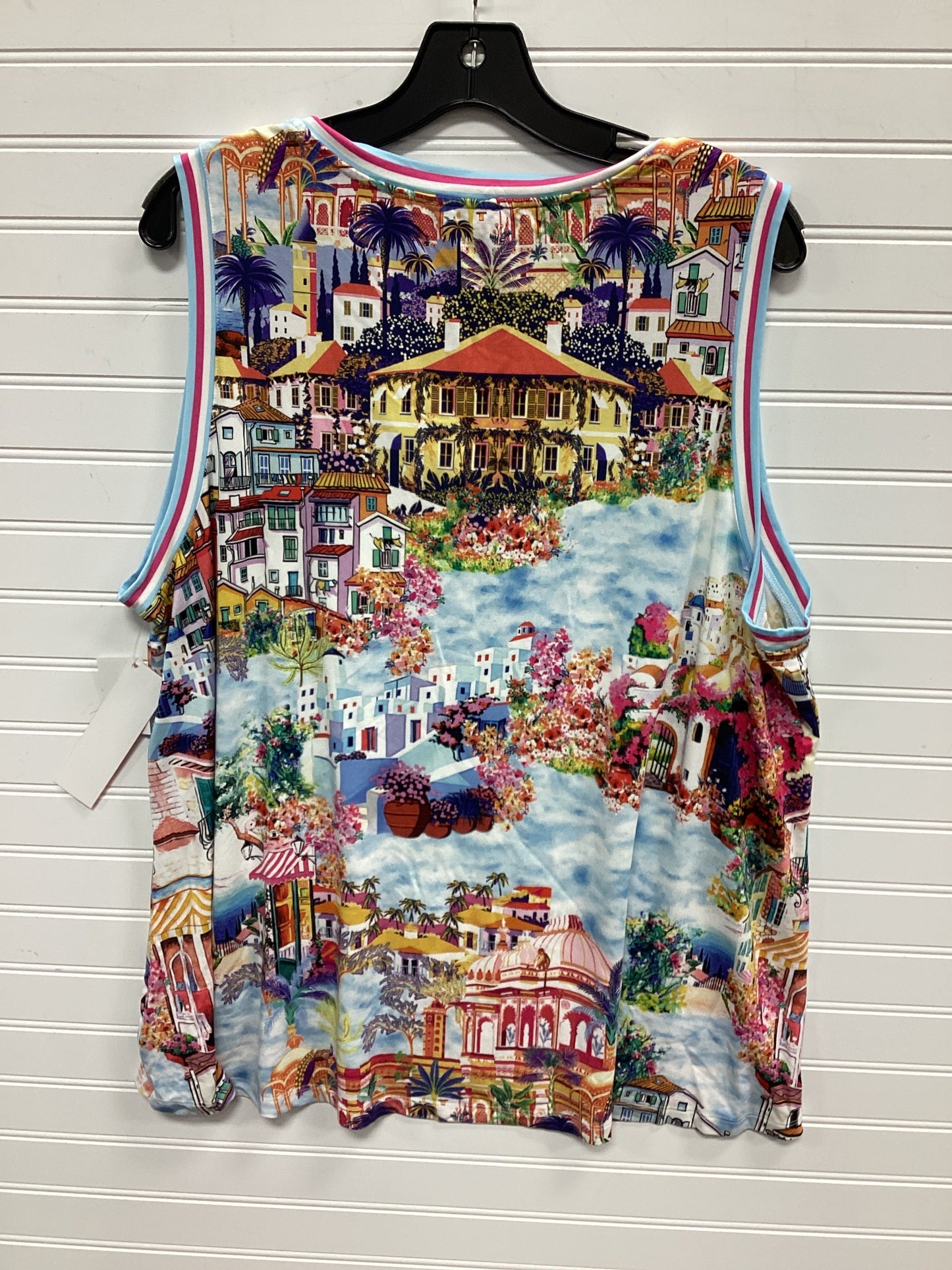 Top Sleeveless By Johnny Was In Multi, Size:1X