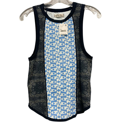 Top Sleeveless By Free People In Blue & White, Size:M