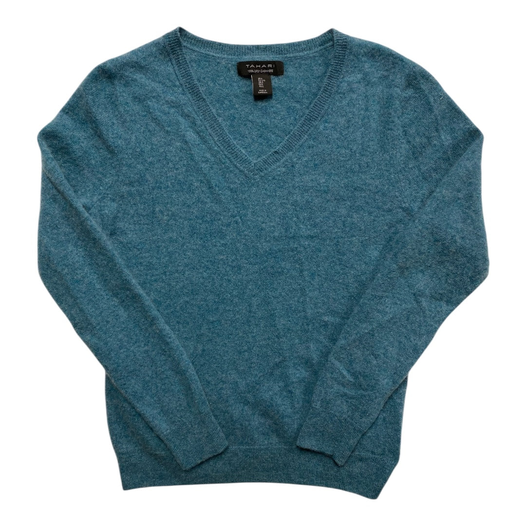 Sweater Cashmere By Tahari In Blue, Size:L