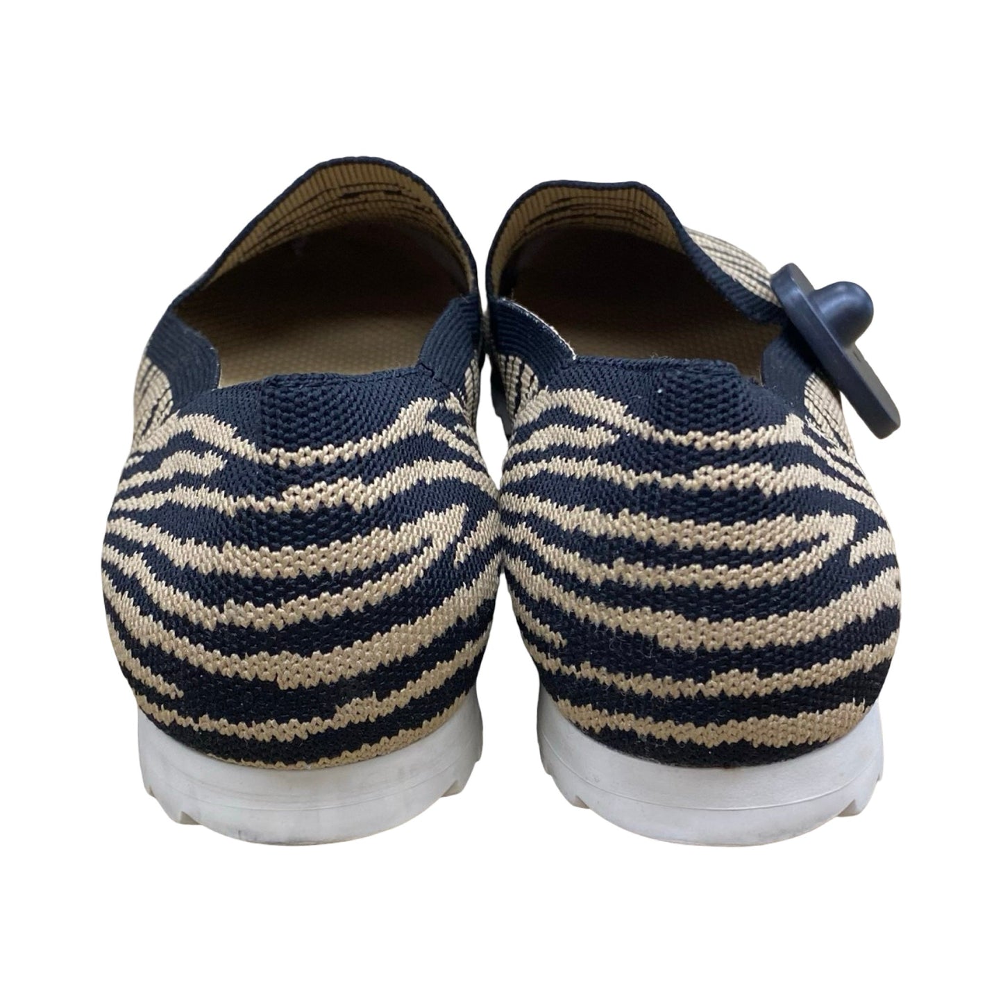 Shoes Flats By Vaneli In Striped Pattern, Size:8