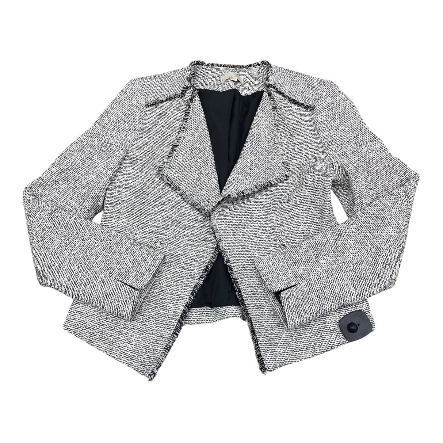 Blazer By Loft In Black & White, Size:6