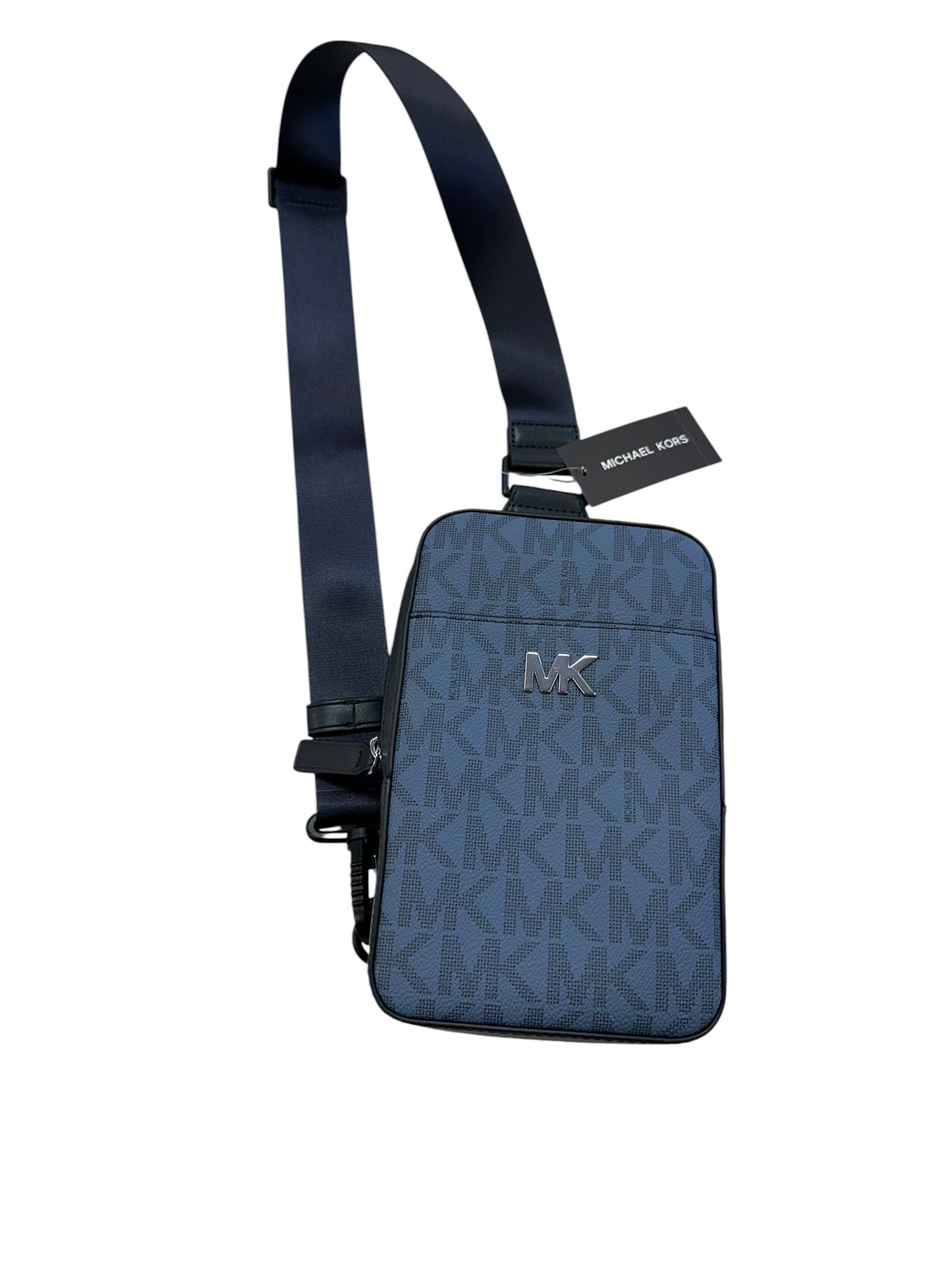 Crossbody Designer By Michael Kors In Blue, Size:Small