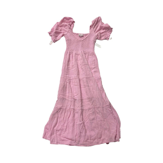 Dress Casual Maxi By Abercrombie And Fitch In Pink, Size:S
