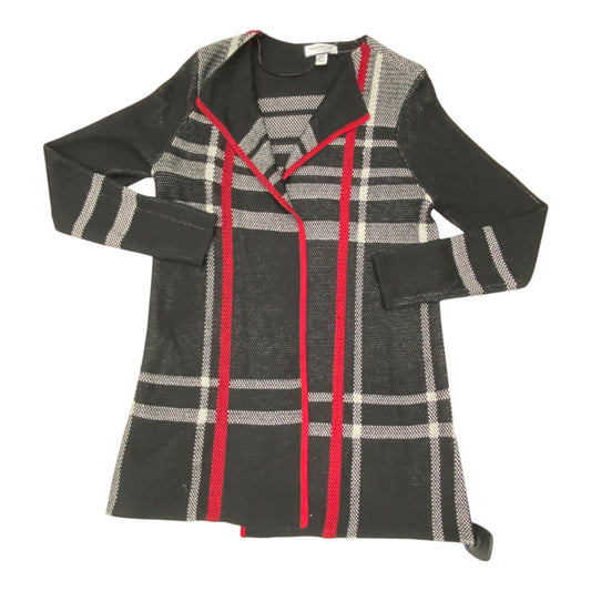 Sweater Cardigan By Charter Club In Plaid Pattern, Size:Sp