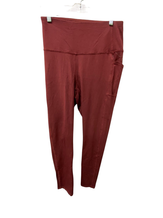 Athletic Leggings By Chicos In Red, Size:Xl