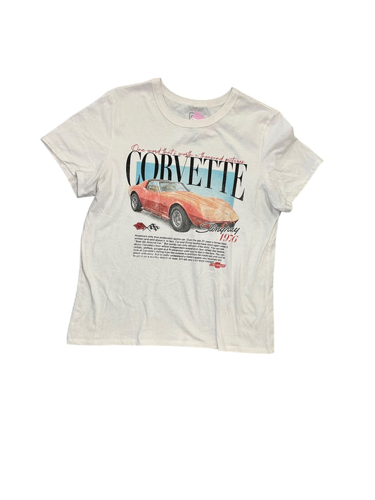 Top Ss Basic By Clothes Mentor In Cream, Size:M