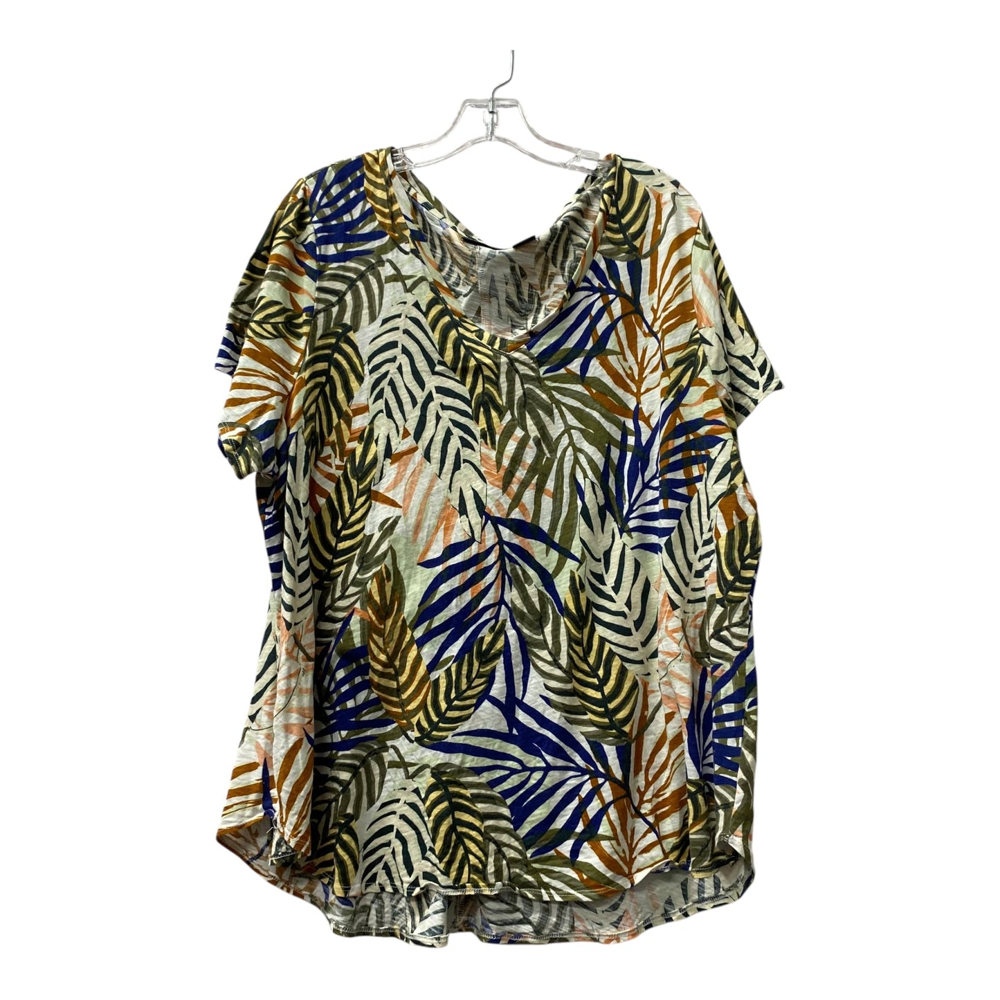 Top Ss By Tahari By Arthur Levine In Green, Size:3X