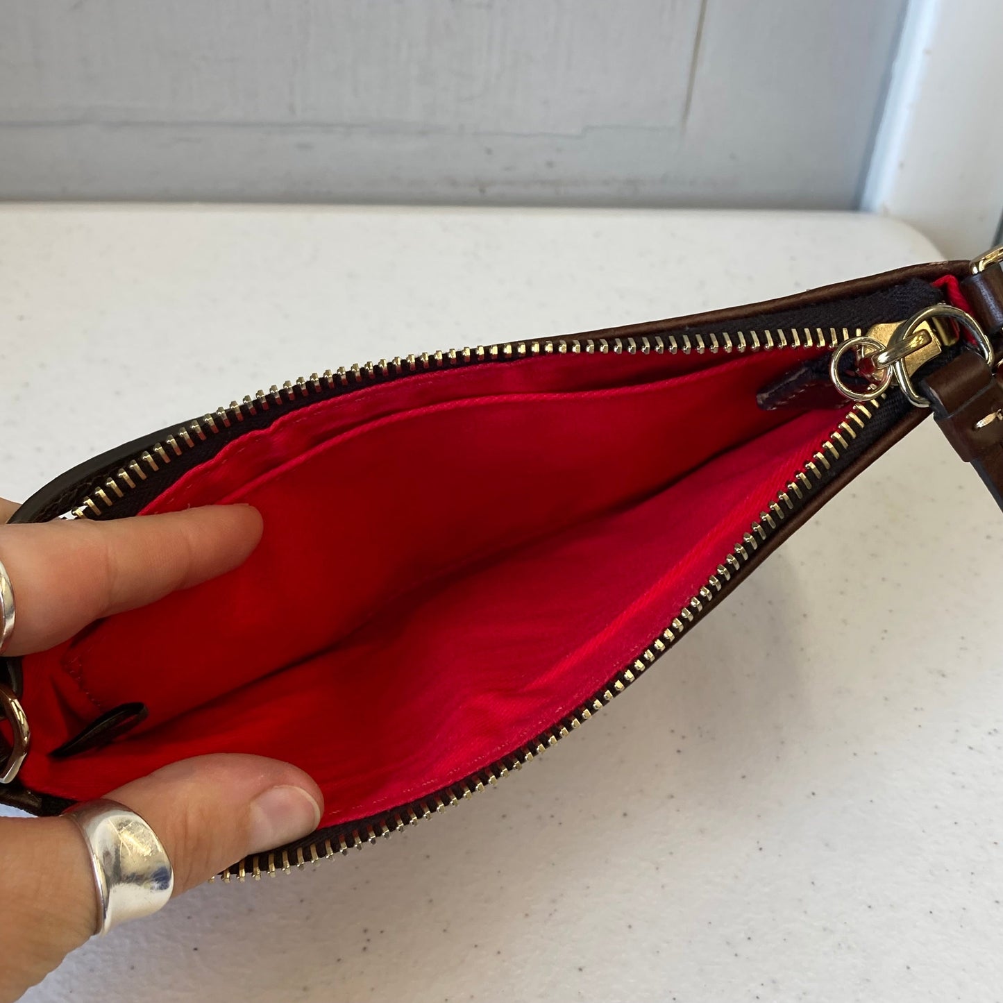 Wallet Designer By Dooney And Bourke In Red, Size:Medium