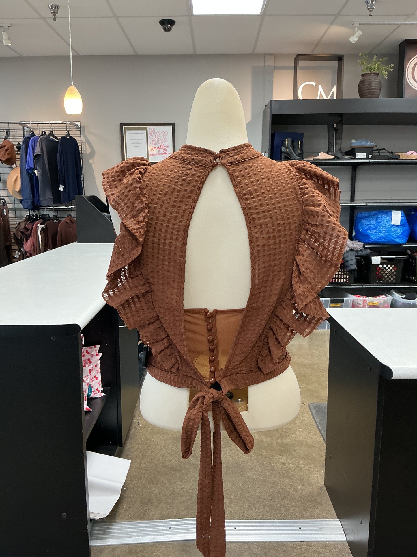 Top Ss By Maeve In Brown, Size:S