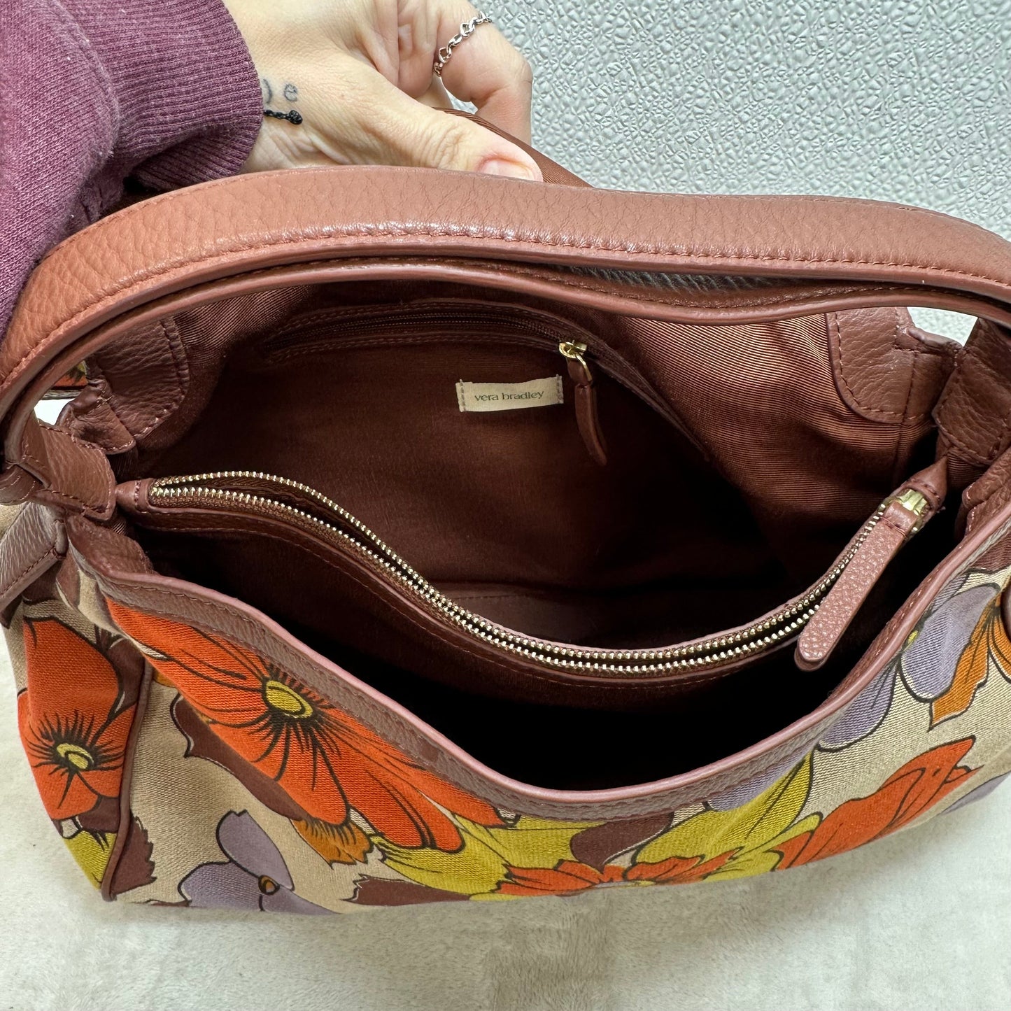 Handbag By Vera Bradley, Size: Medium