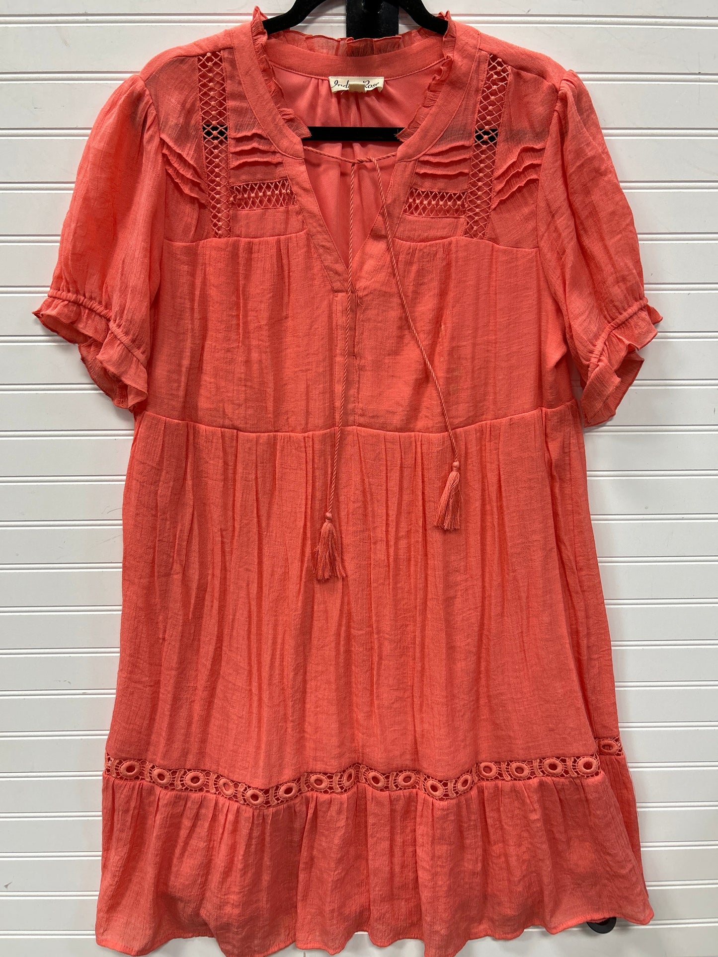Dress Casual Midi By Indigo Rose In Orange, Size:Xl