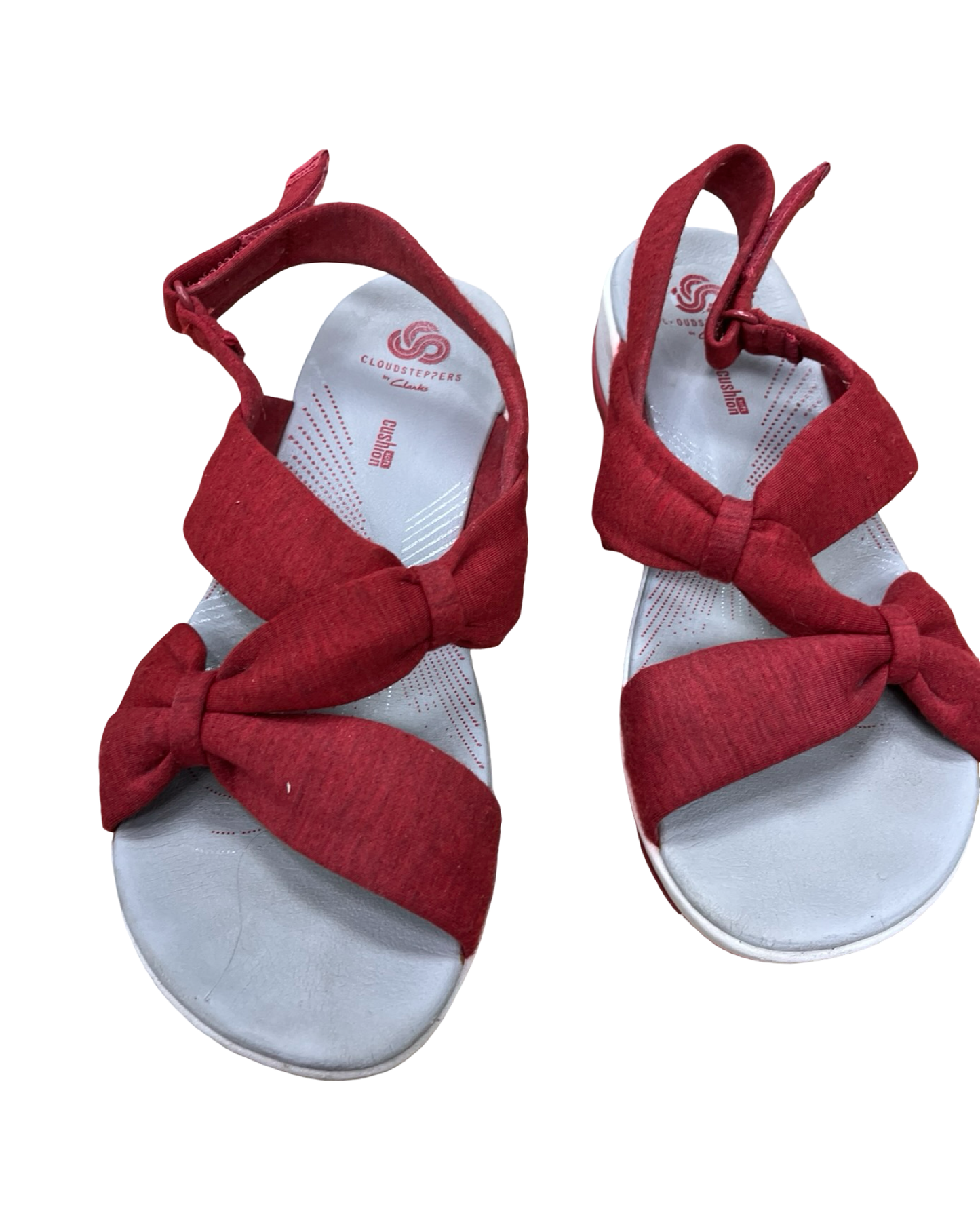 Sandals Flats By Clarks In Red, Size:7