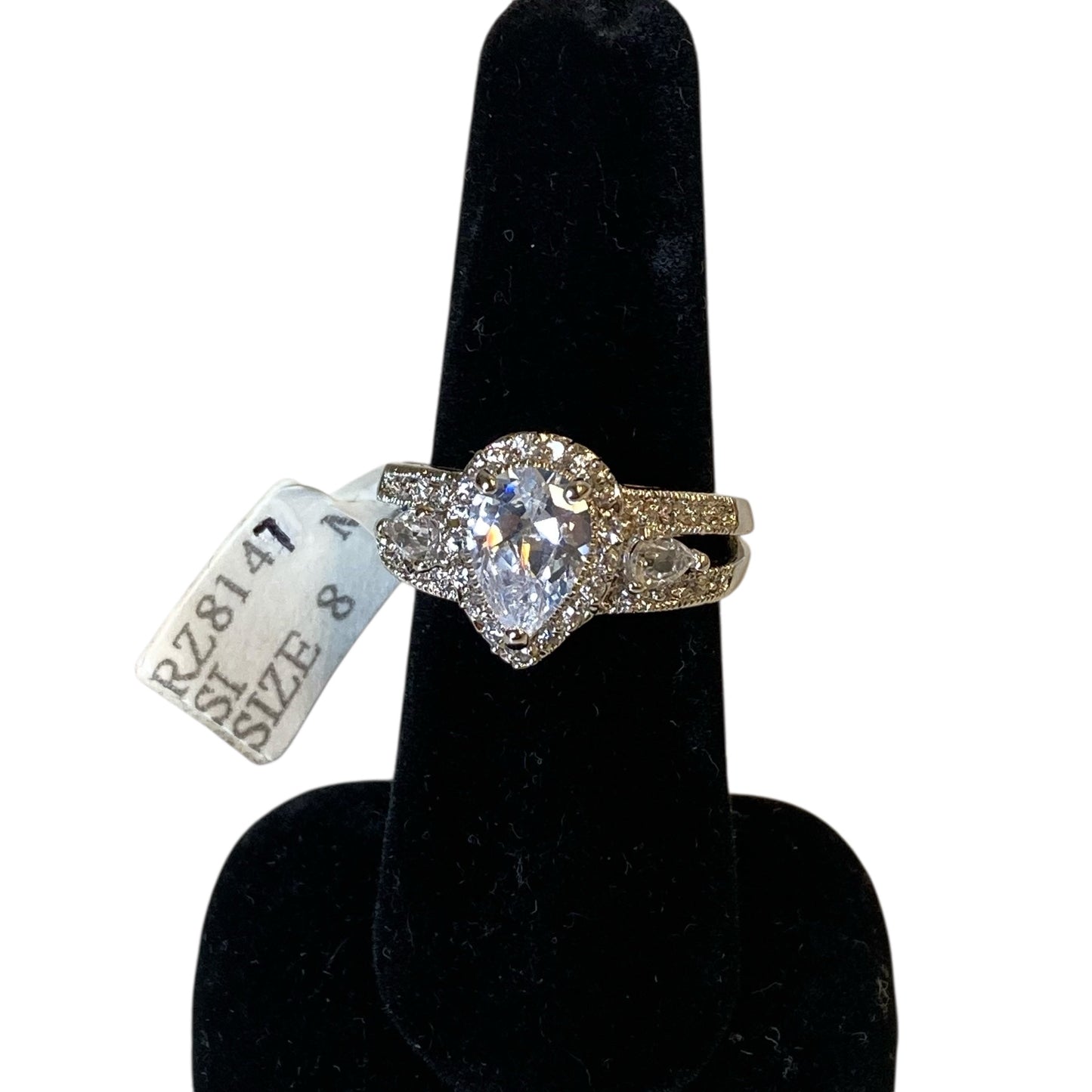 Ring Statement In Silver, Size:8