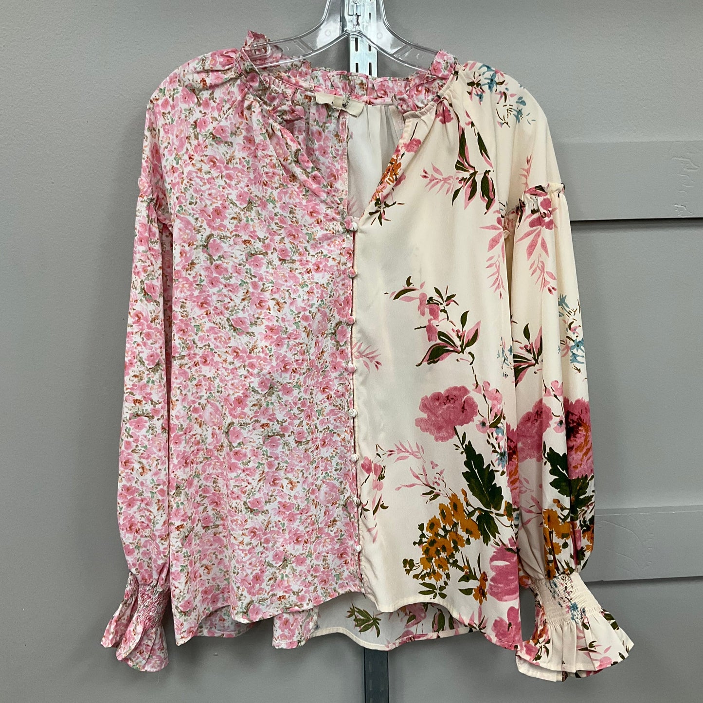TOP LS by ENTRO In FLORAL PRINT, Size: M