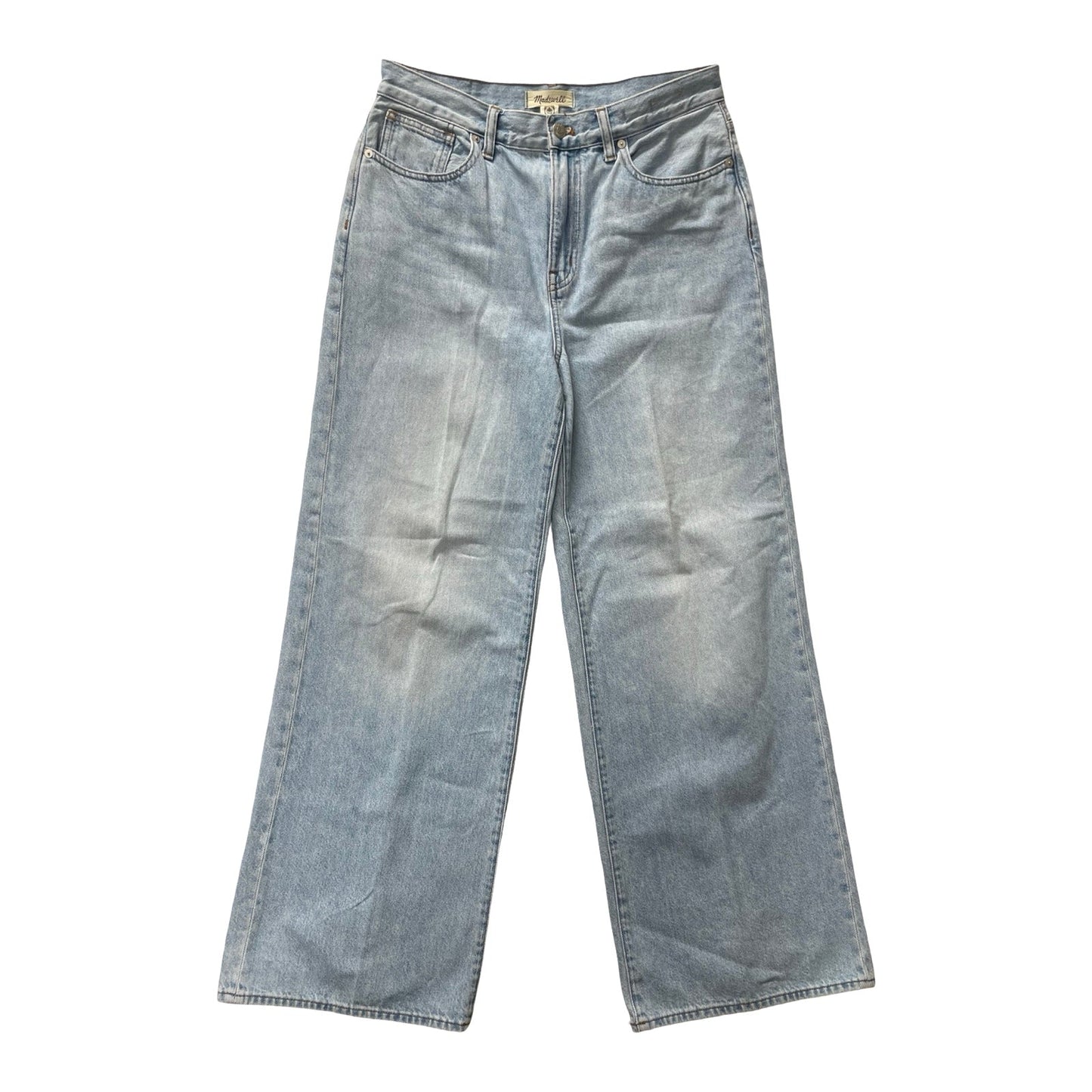 Jeans Wide Leg By Madewell In Blue Denim, Size:8