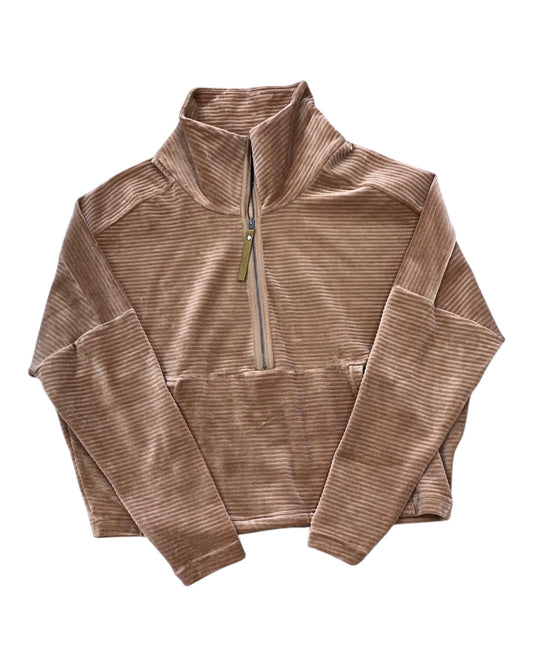 Sweatshirt Collar By Prana In Brown, Size:M