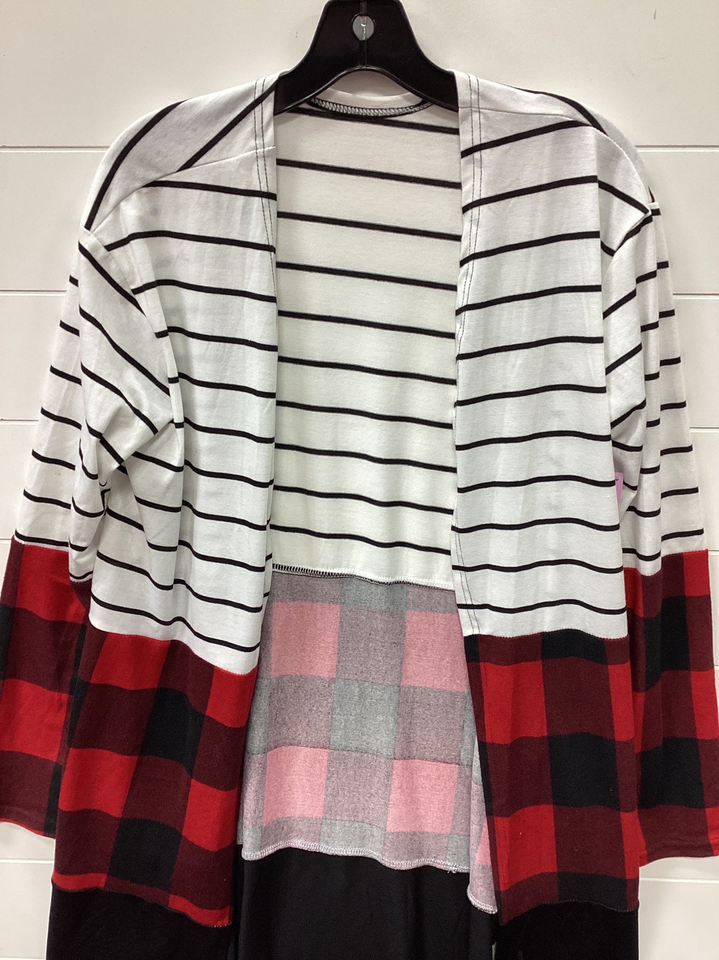 Cardigan By Cmc In Red & White, Size:L