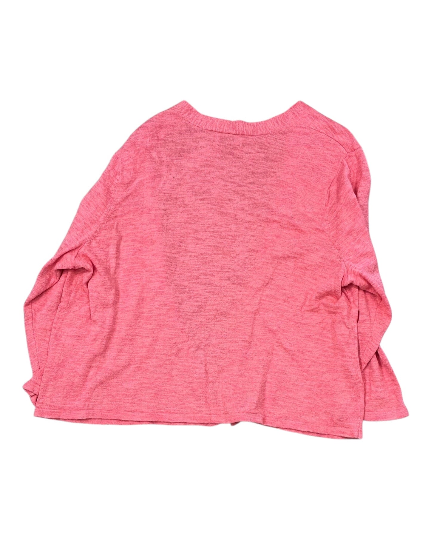 Cardigan By Croft And Barrow In Orange, Size:1X