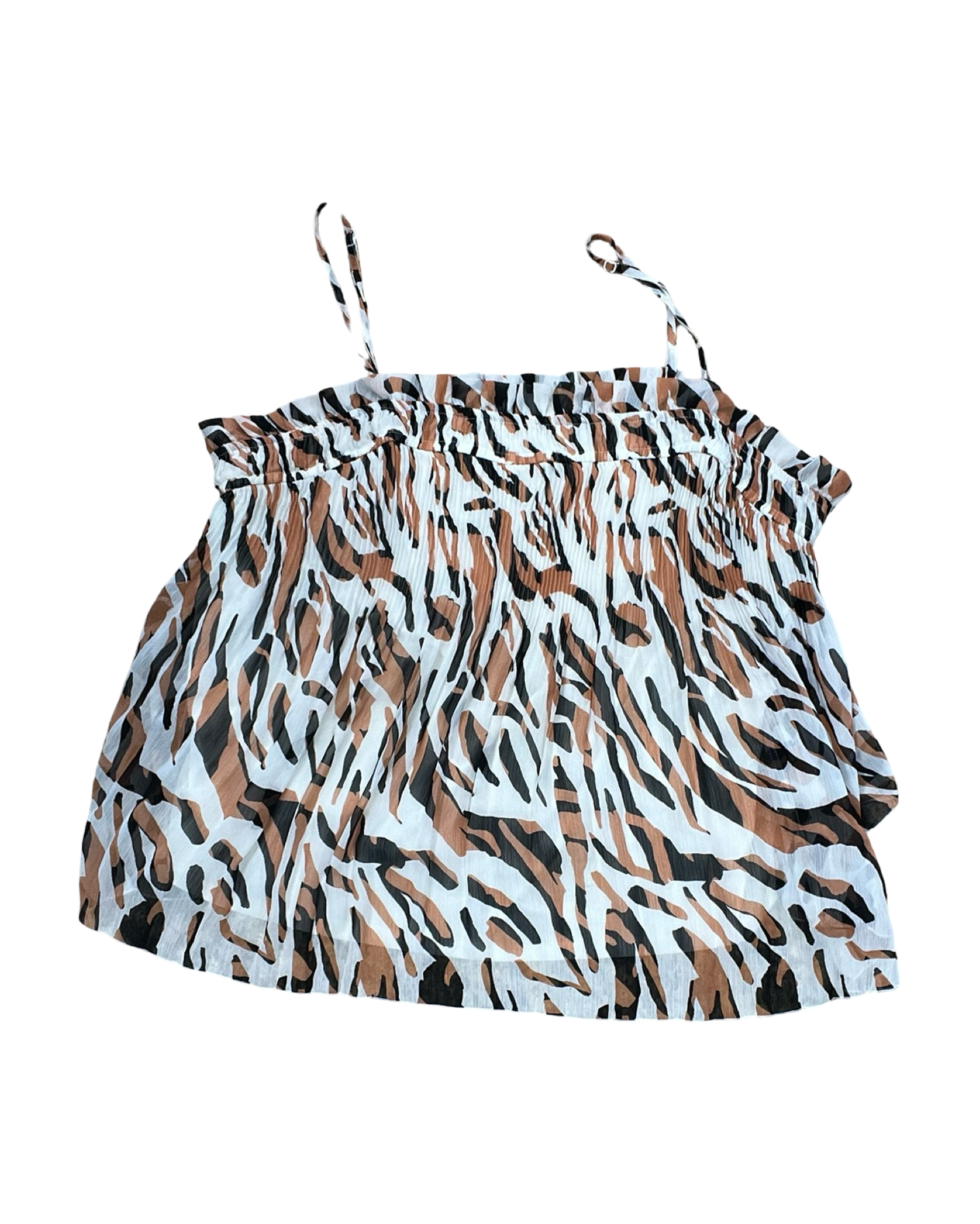 Top Sleeveless By Nine West In Animal Print, Size:Xl