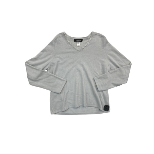 Sweater Cashmere By Jones New York In Blue, Size:Xl