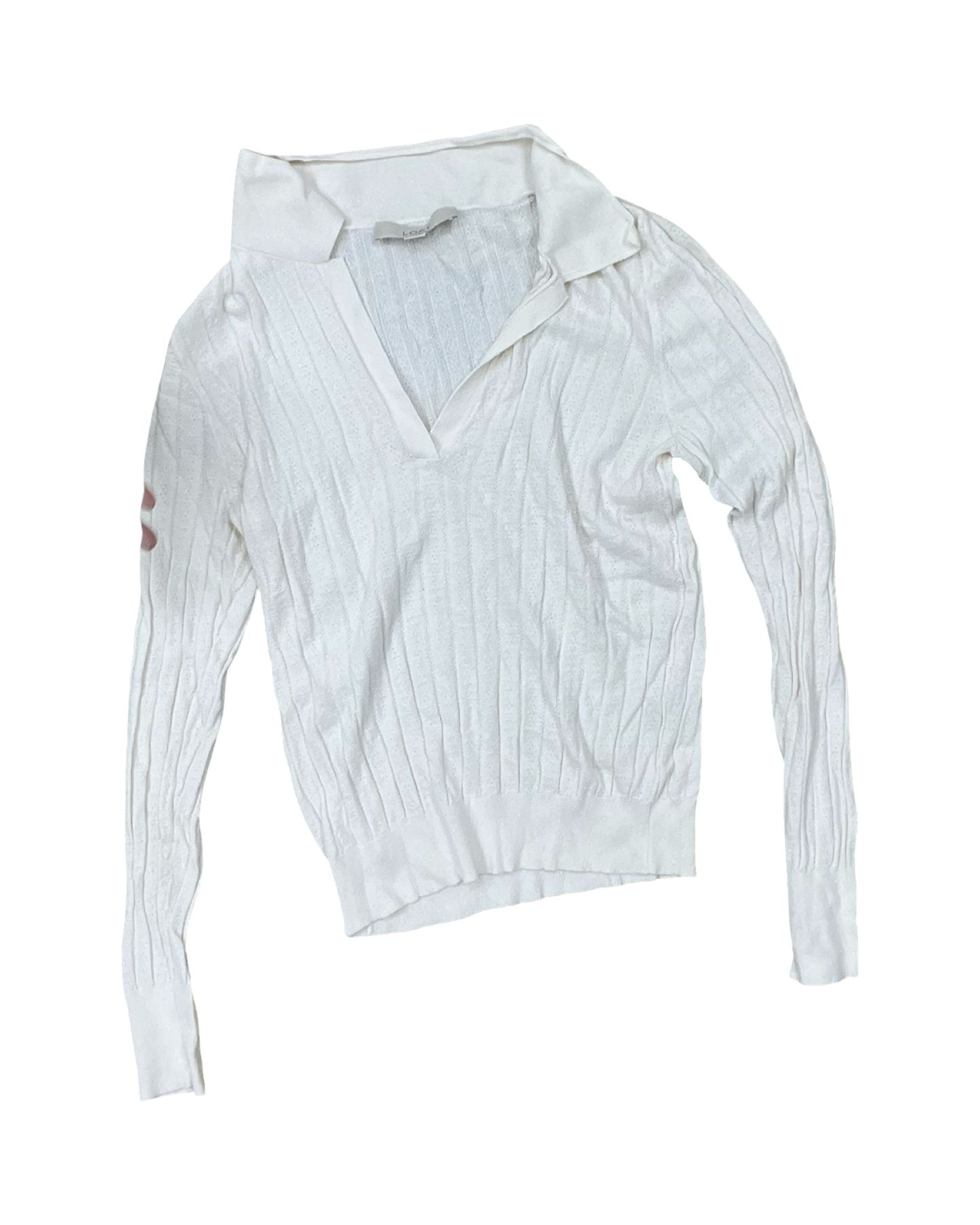Sweater By Loft In Cream, Size:M
