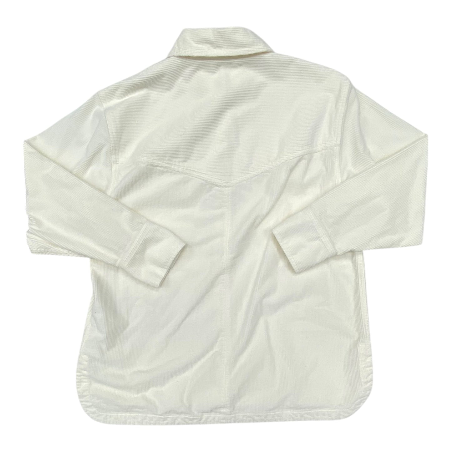 Jacket Shirt By Madewell In White, Size:L