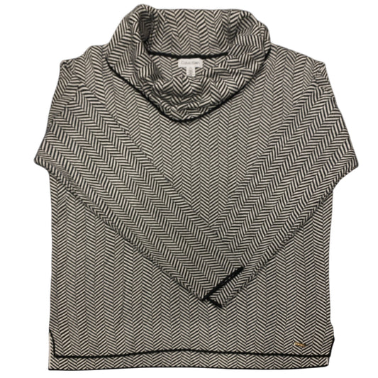 Sweater By Calvin Klein In Black & White, Size:L