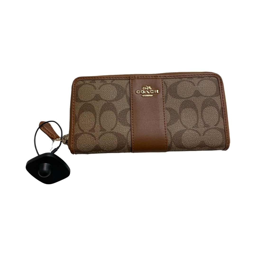 Wallet Designer By Coach In Brown, Size:Large