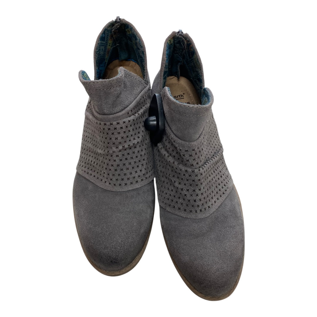 Boots Ankle Heels By Earth Origins In Grey, Size:8.5