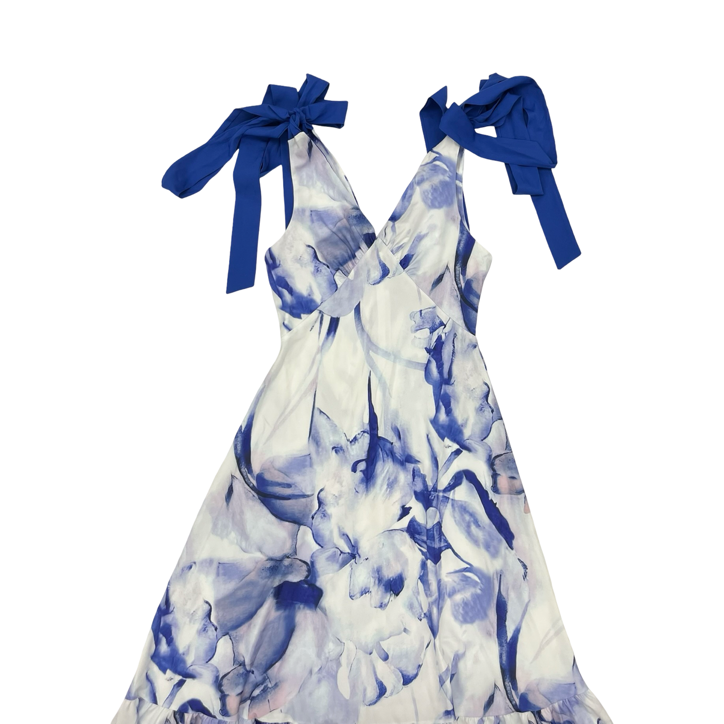 Dress Party Long By Sunday Up In Blue & White, Size:S