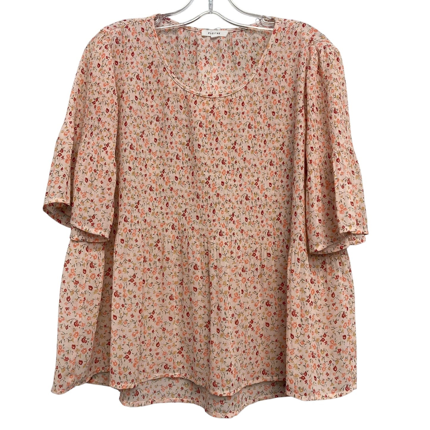 Top Ss By Pleione In Floral Print, Size:Xs