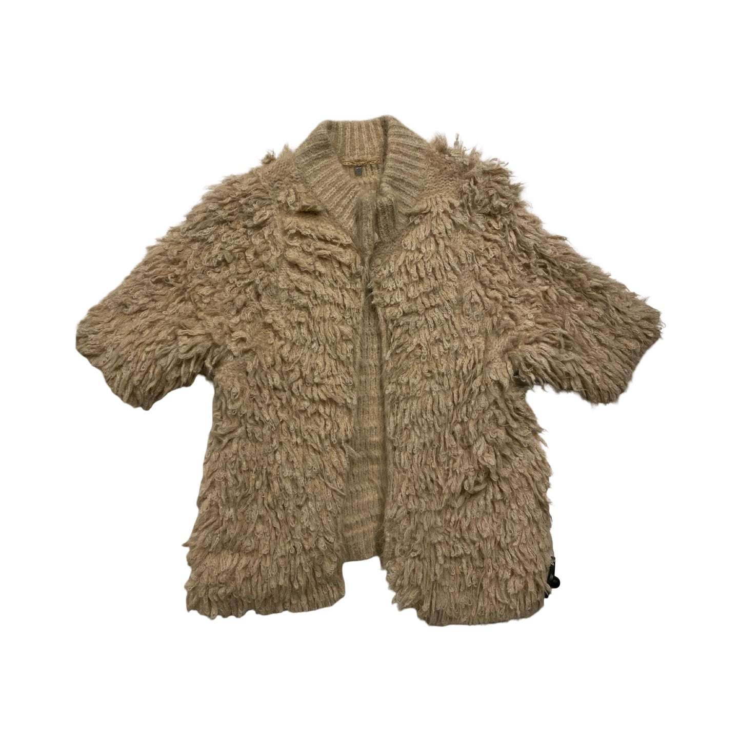 Sweater Cardigan By Knitted And Knotted In Cream, Size:Xs