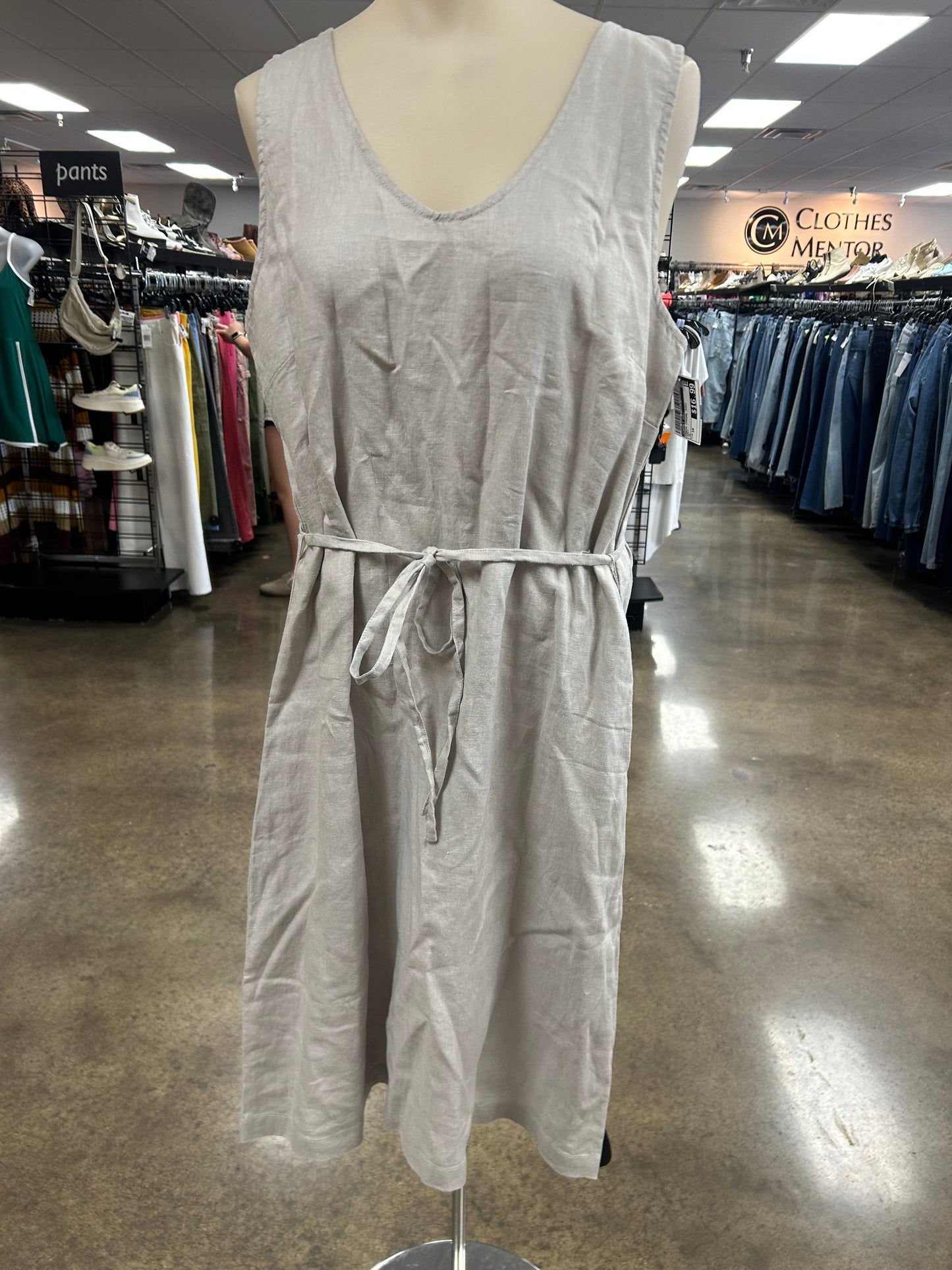 Dress Casual Midi By Garnet Hill In Grey, Size:10