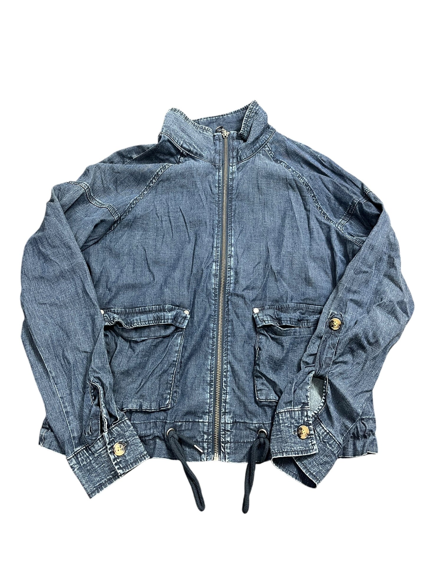 Jacket Denim By Any Body In Blue Denim, Size:Xs