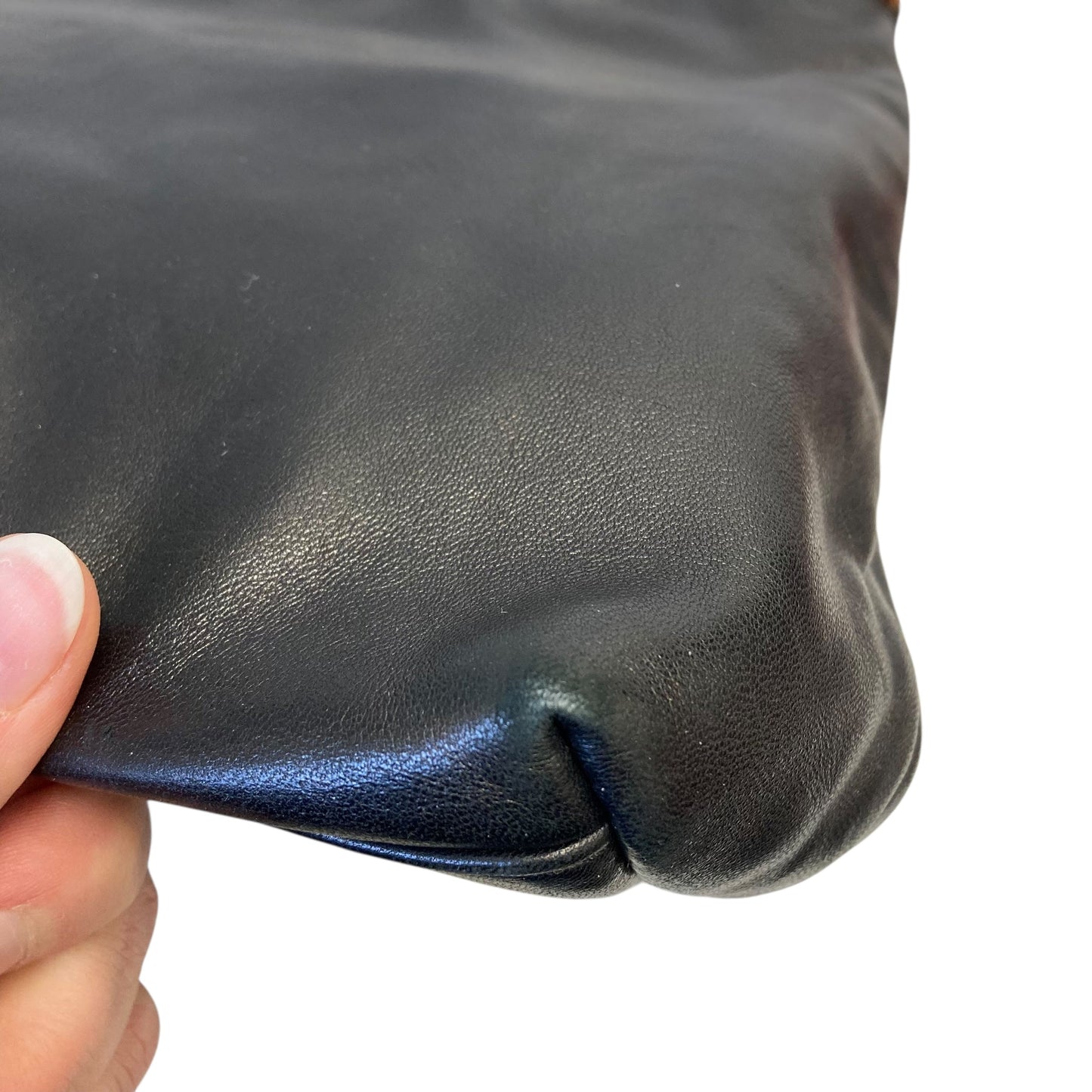 Handbag Leather By Desmo In Black, Size:Small