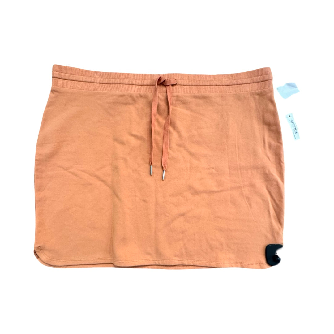 Skirt Midi By Daily Ritual In Orange, Size:Xl