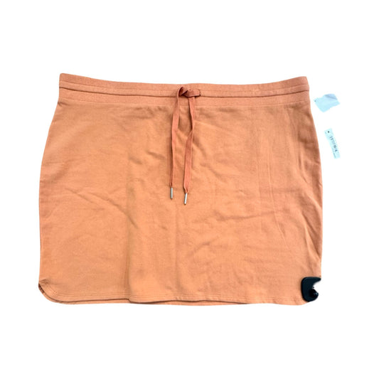 Skirt Midi By Daily Ritual In Orange, Size:Xl