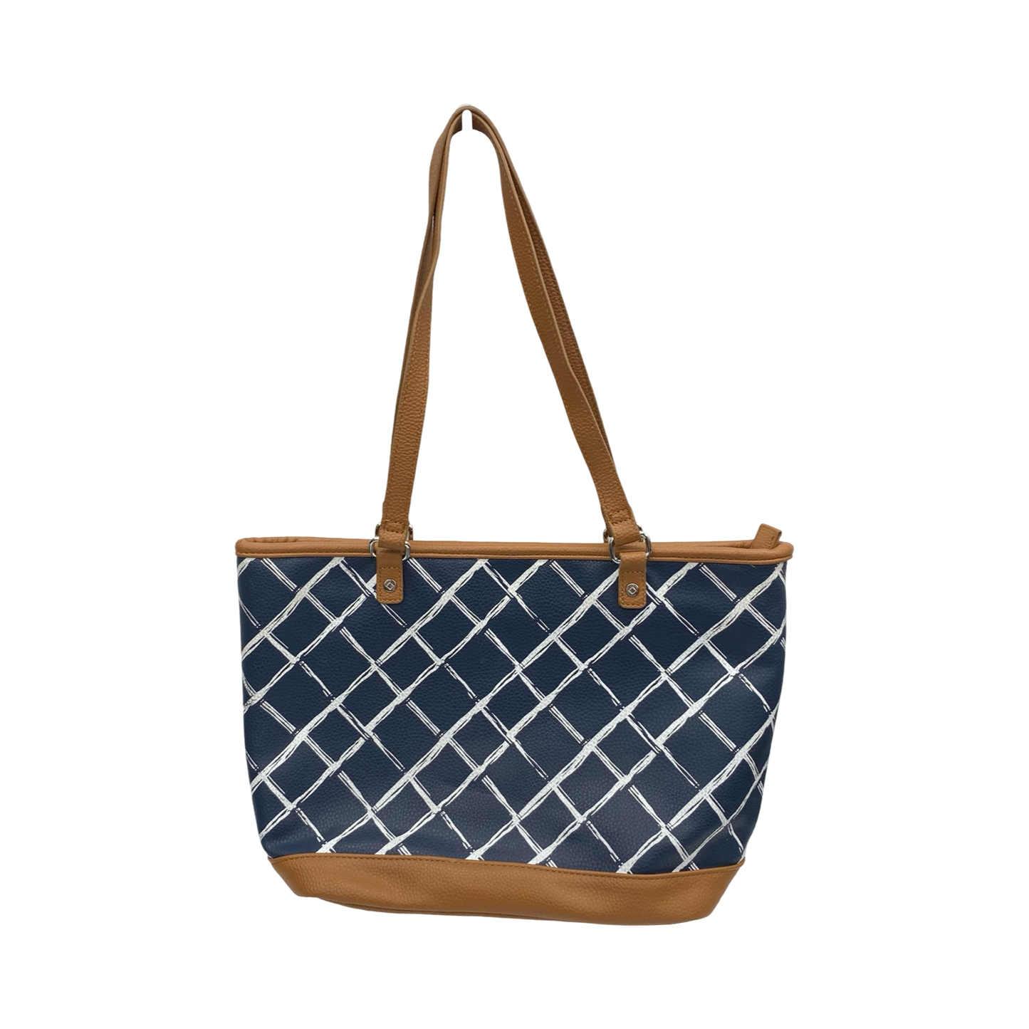 Handbag By Thirty One In Blue & Tan, Size:Medium