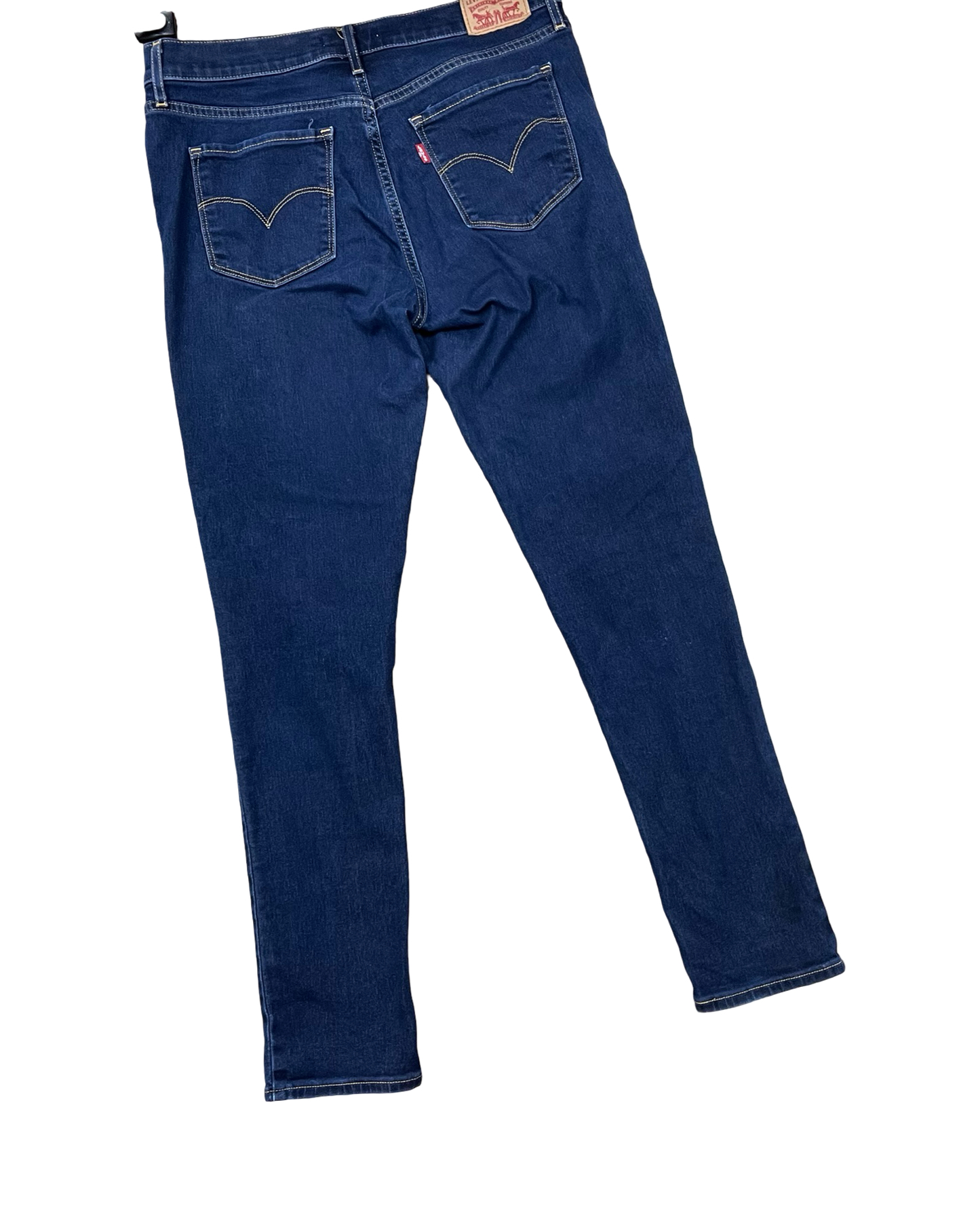 Jeans Skinny By Levis In Blue Denim, Size:10