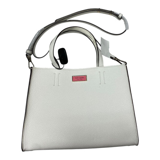 Handbag Designer By Kate Spade In White, Size:Medium