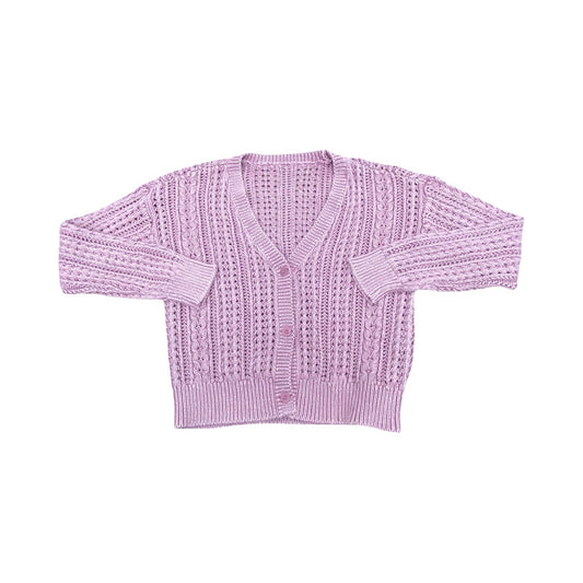 Sweater Cardigan By Sundance In Mauve, Size:S