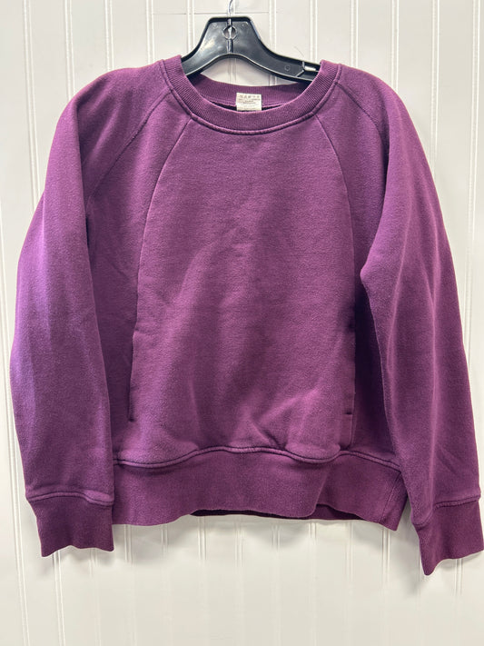 Athletic Sweatshirt Crewneck By Zyia In Purple, Size:M
