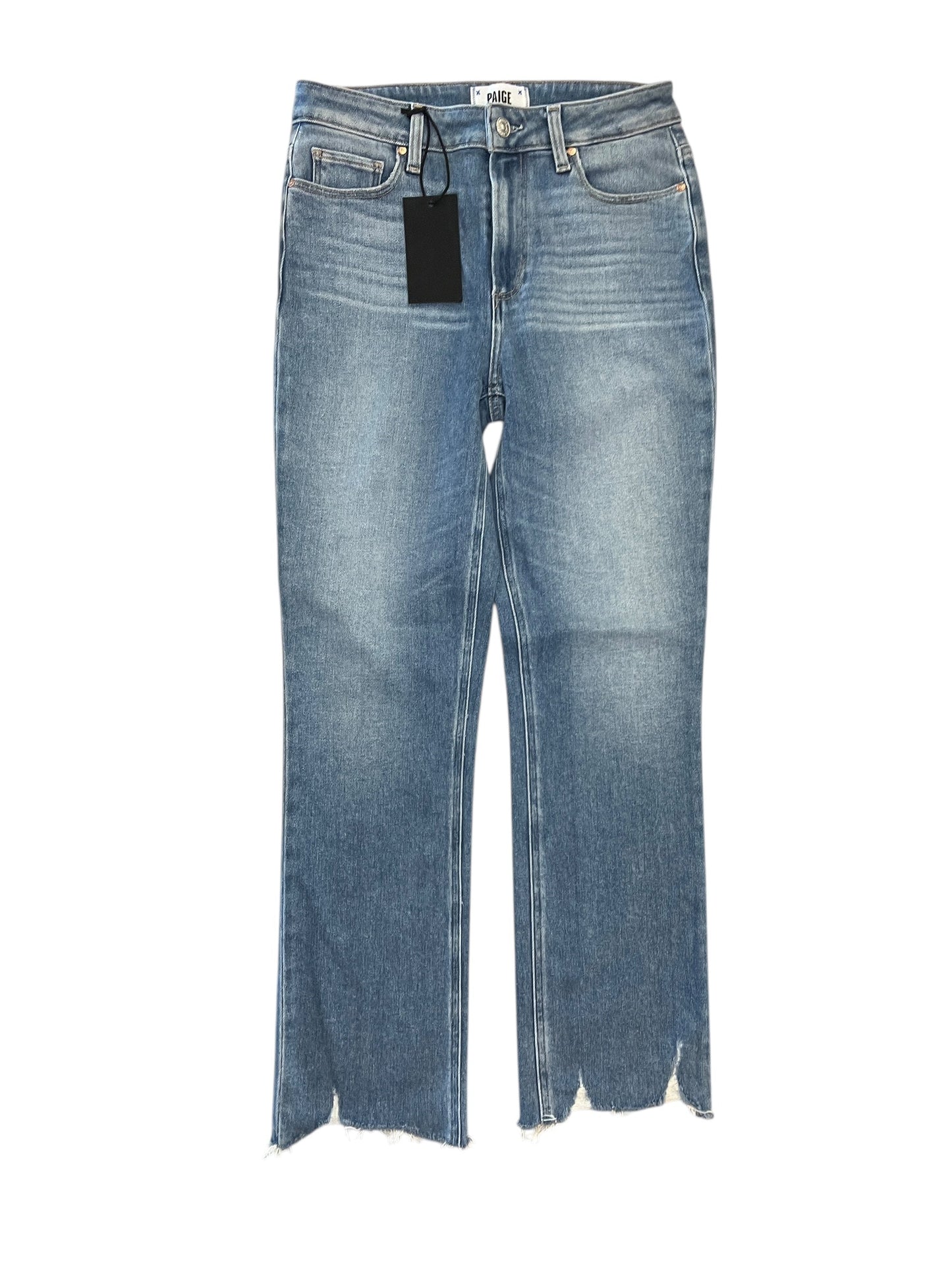 Jeans Boot Cut By Paige In Blue Denim, Size:4