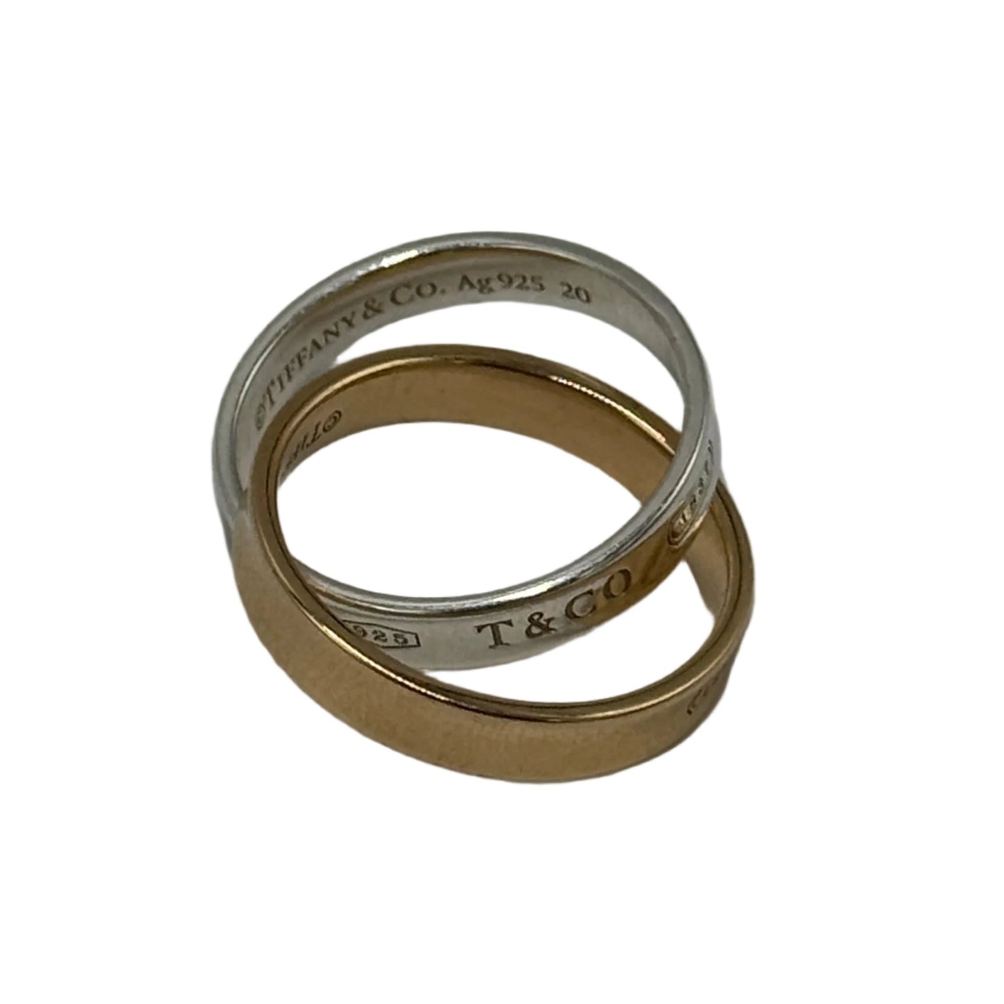 Tiffany & Company 18K Interlocking Luxury Ring, Size: 5.5