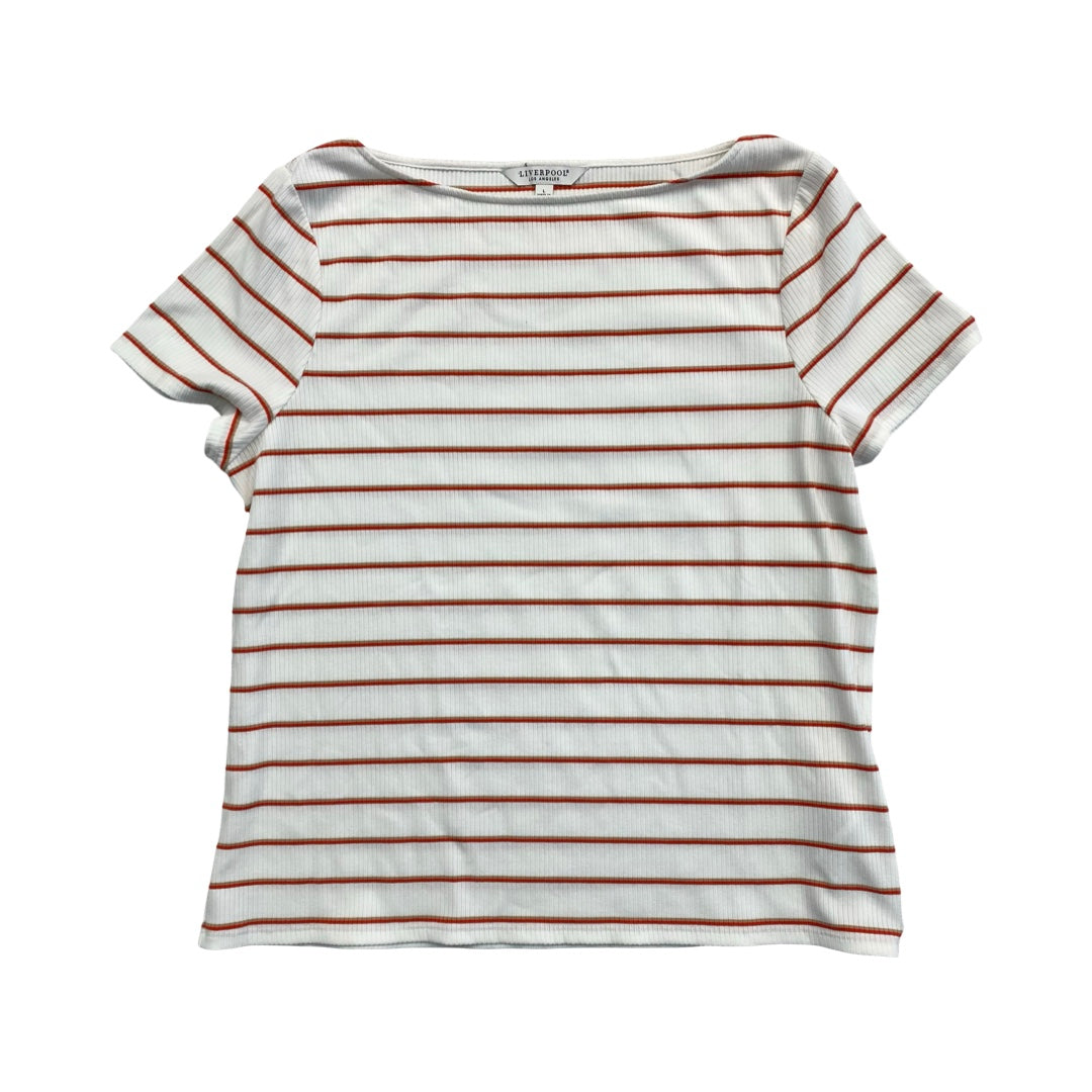 Top Ss By Liverpool In Striped Pattern, Size:L