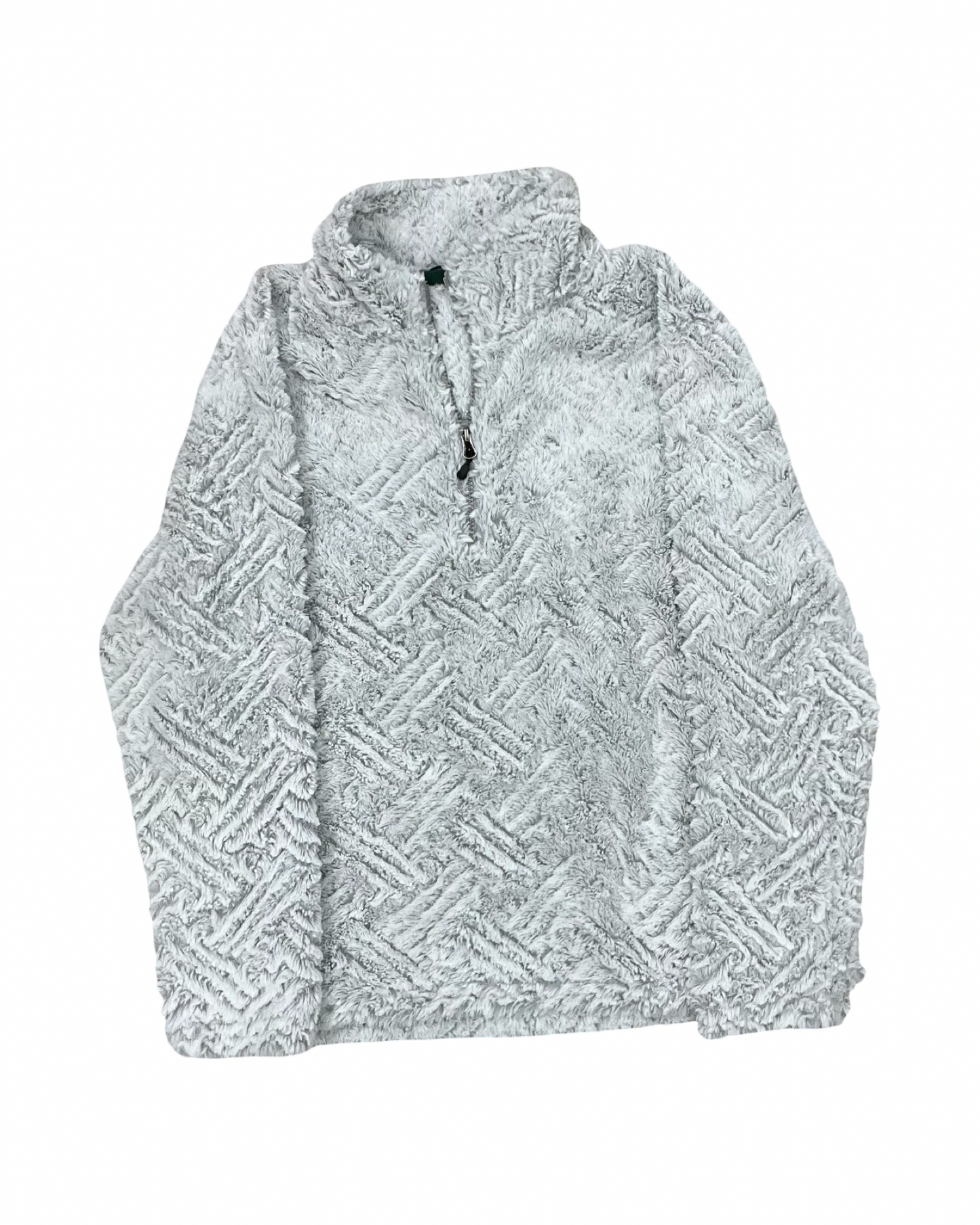 Sweatshirt Collar By Clothes Mentor In Grey, Size:L