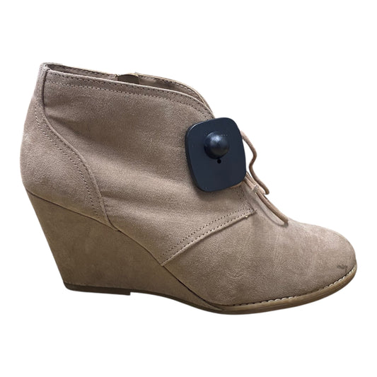 Boots Ankle Heels By Universal Thread In Brown, Size:9