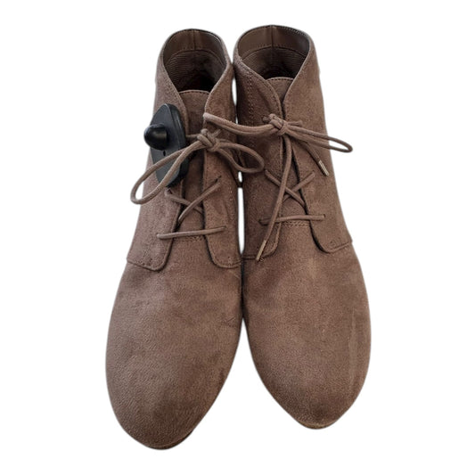 Boots Ankle Heels By Dr Scholls In Brown, Size:9.5