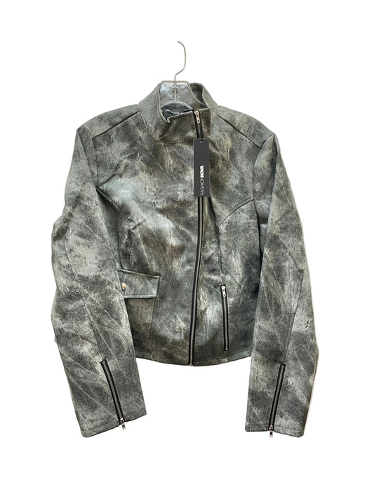 Jacket Other By Fashion Nova In Grey, Size:1X