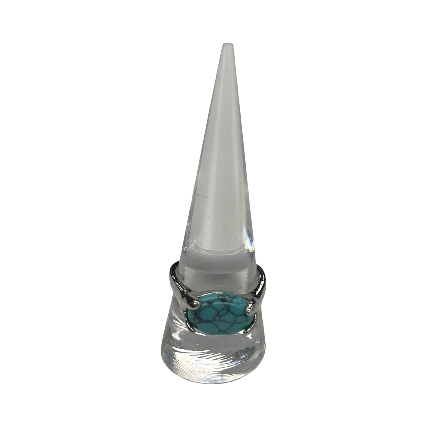 Ring Statement By Cme In Teal, Size:9.5